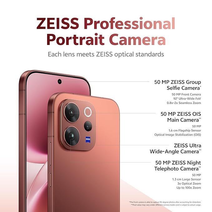 vivo V70 Elite 5G (Passion Red, 8GB RAM, 256GB Storage) with No Cost EMI/Additional Exchange Offers - Image 2
